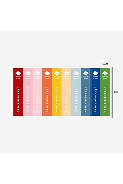 Choice 100 قطعة ملصقات شكر لطيفة بتصميم ابتسامة، ملصقات يدوية الصنع للمخبوزات...