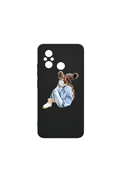 bestcase Тънък силиконов калъф 0.8ММ, съвместим с Xiaomi Redmi 12C, Момиче-ма...