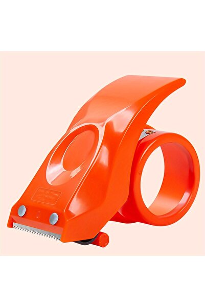 Choice Orange 55mm Width Roller Tape Dispenser Cutter Stationary Package Mach...