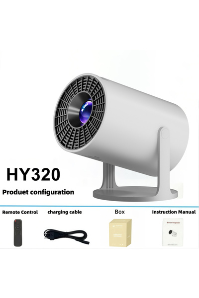 Choice جهاز عرض HY320 2026 HY320Pro صغير الحجم بمنفذ أمريكي، دقة 4K، واي فاي ...