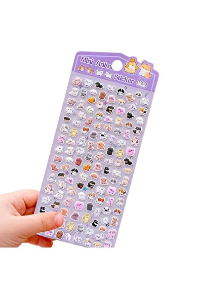 choice2 Purple Mini 3D Puffy Stickers Kawaii Animal & Cartoon Self-Adhesive D...