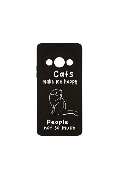 bestcase Λεπτή Θήκη Σιλικόνης για Xiaomi Redmi A3, Γάτες και Άνθρωποι, 178887...