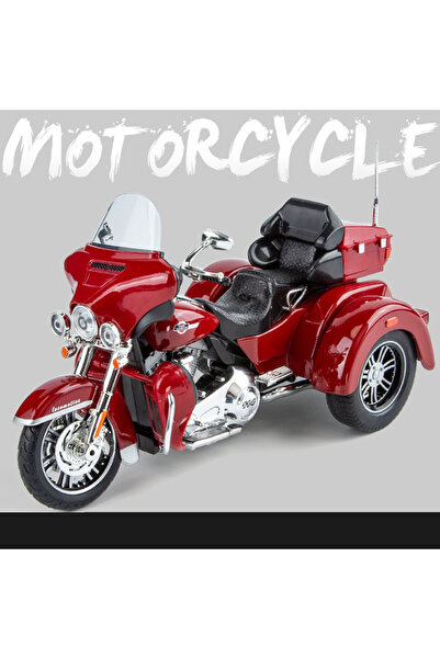 Choice Red 1/9 Scale Alloy Diecast Motor Tricycle Toys Cars Models with Light...