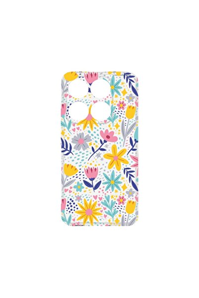 bestcase Калъф за Xiaomi 14T, BestCase™ Прозрачен силиконов 2ММ, Малки цветя,...