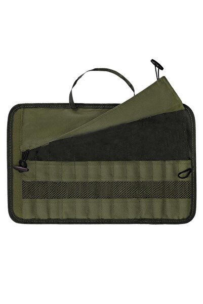 Choice green Outdoor Tableware Storage Bag Camping BBQ Cutlery Storage Portab...