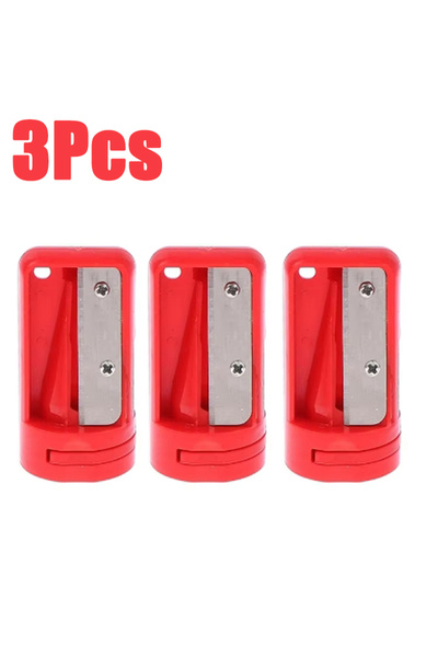 Choice5 red 3pcs 2025 New Woodwork Carpenter Pencil Sharpener Cutter Shaver N...