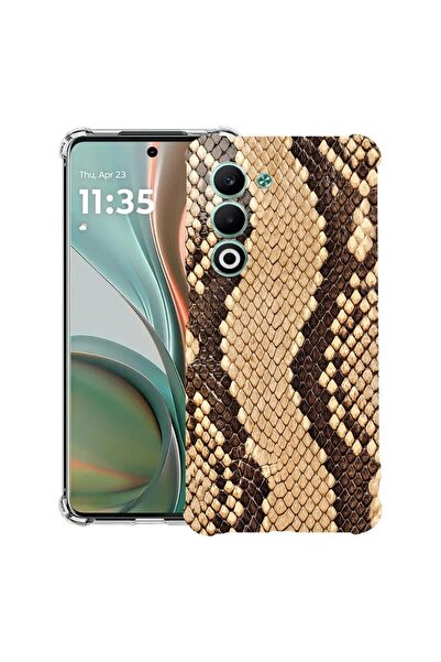 bestcase Husă pentru Xiaomi Redmi 15 5G (169 MM) cu design model piele de șar...