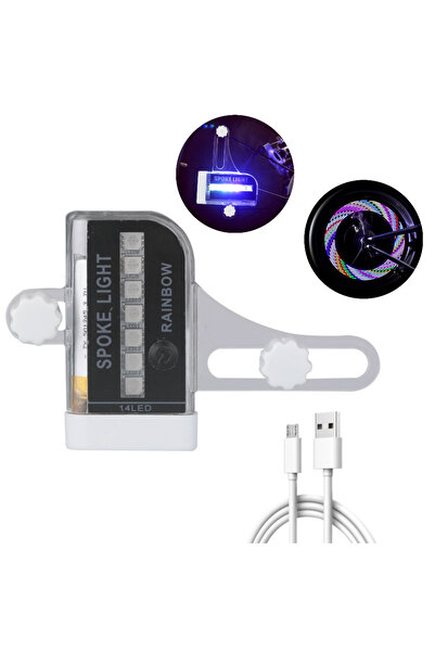 Choice3 مصباح LED قابل لإعادة الشحن عبر USB من APWIKOGER لإضاءة عجلات الدراجا...