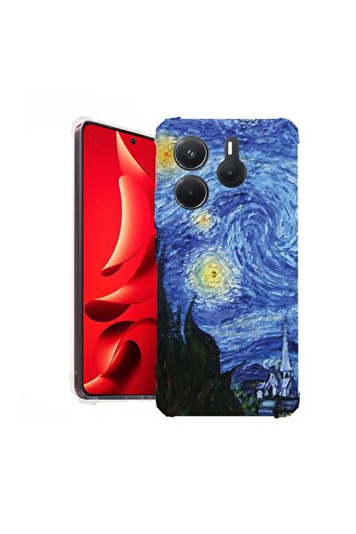 bestcase Husă pentru Xiaomi Redmi Note 14 4G, Antișoc 1.5MM, Van Gogh - Noapt...