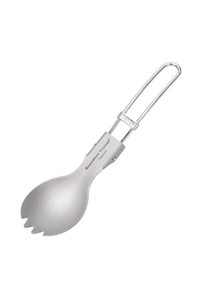 choice2 spork 1022T Boundless Voyage Titanium Folding Tableware Lightweight F...