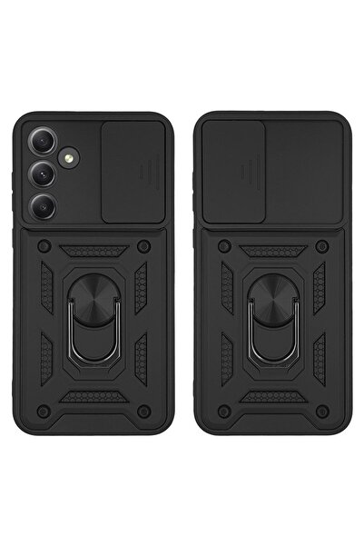 Sonique Θήκη Ring Armor CamPro για Samsung Galaxy A55 5G Μαύρο