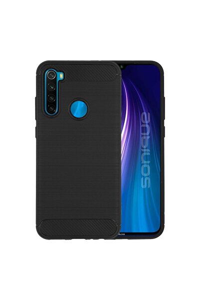 Sonique Θήκη Σιλικόνης Carbon Brushed Xiaomi Redmi Note 8T Μαύρο