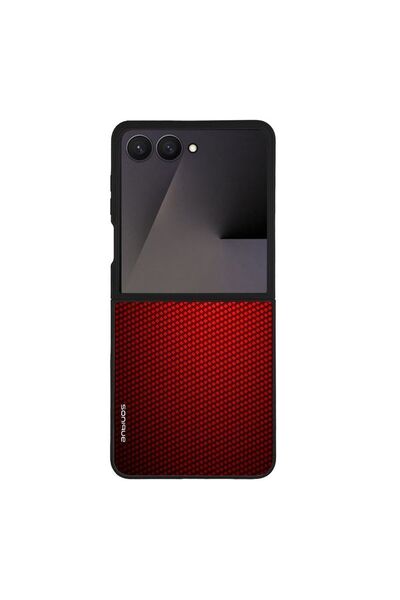 Sonique Θήκη Carbon Series για Samsung Galaxy Z Flip 7 Κόκκινο