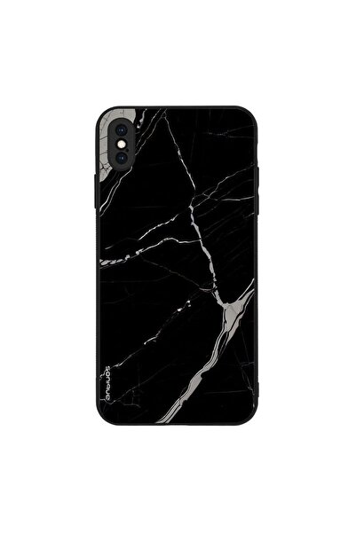 Sonique Θήκη Marble Series για Apple iPhone XS MAX Μαύρο
