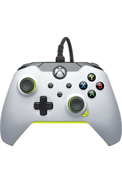 Pdp Controler cu fir - Alb electric (alb/verde neon, pentru Xbox Series X) | ...