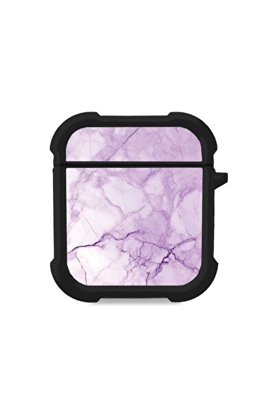 Sonique Θήκη Σιλικόνης Marble Series για AirPods 1/2 Βιολετί