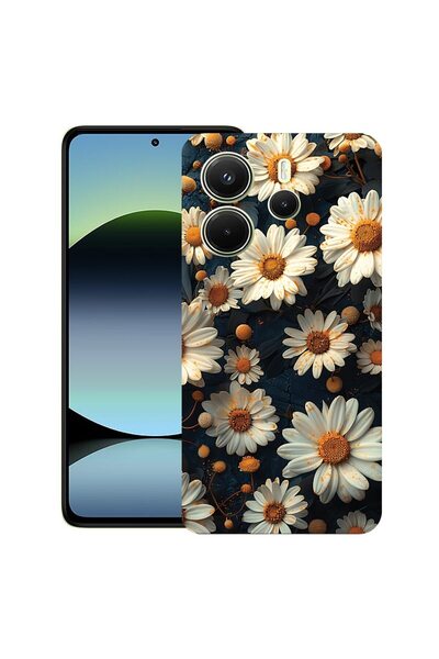 bestcase ¬Æ Husa pentru Xiaomi Redmi Note 14, 3D Daisy, Slim Silicon 0.8MM, A...