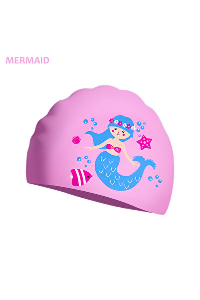 choice2 MERMAID Children's Swimming Cap for Boys Girls Long Hair Waterproof H...