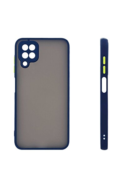 Sonique Θήκη Σιλικόνης Color Button Bumper Samsung Galaxy A12 Μπλέ