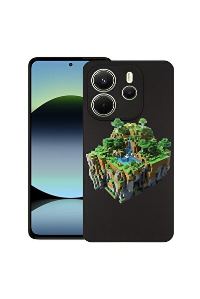 bestcase ¬Æ Husa pentru Xiaomi Redmi Note 14, Minecarft World, Slim Silicon 0...