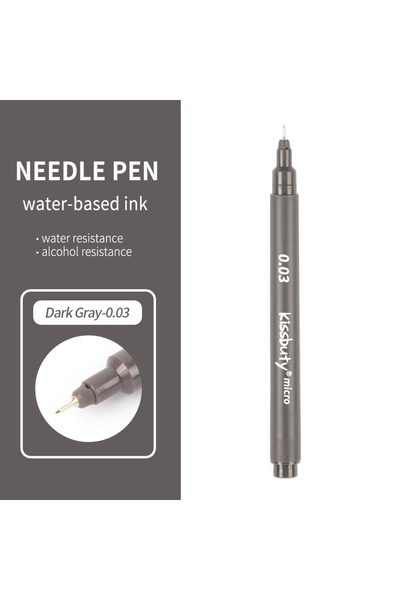 Choice20 0.03 Dark Gray Pigma Micron Fineliner Pens Archival Black Ink Pens,C...