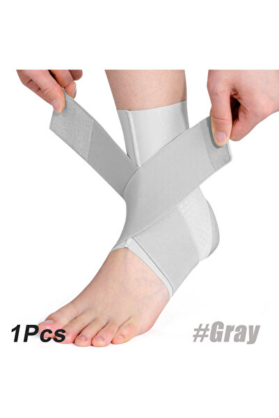 Choice13 L Gray 11Pcs 1Pcs Adjustable Compression Ankle Sleeve Women Men Tend...