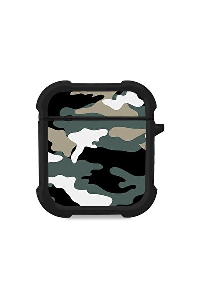 Sonique Θήκη Σιλικόνης Camouflage Army Series για AirPods 1/2 Χακί
