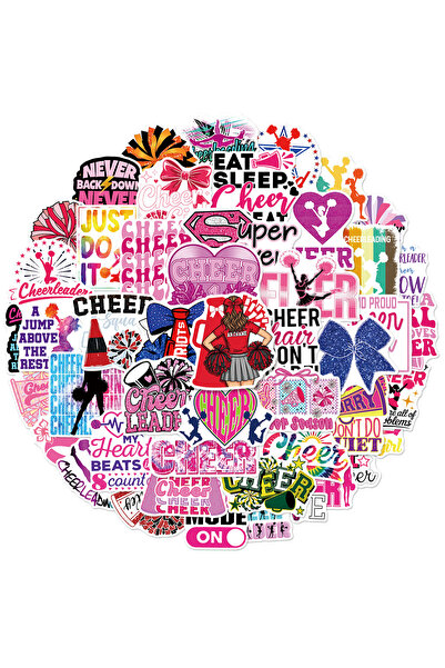 Choice A-50PCS 50/100PCS Cheerleading Personalized Graffiti Stickers Car Lugg...