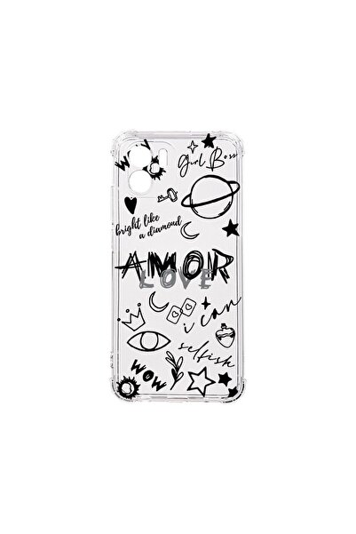 bestcase Противоударен калъф 1.5ММ, съвместим с Xiaomi Redmi A2, Goth Love, У...