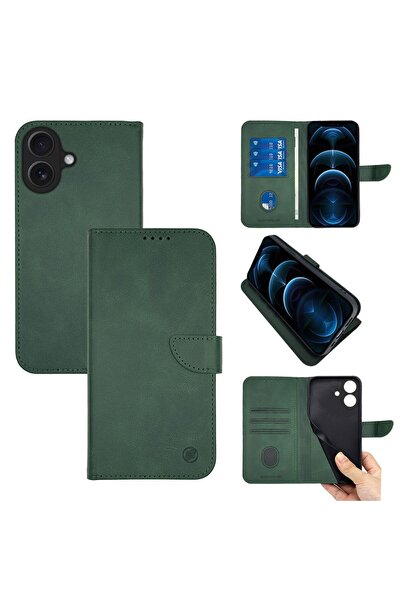 Sonique Θήκη Πορτοφόλι Urban Wallet Apple iPhone 17 Πράσινο Σκούρο