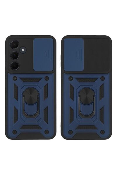Sonique Θήκη Ring Armor CamPro για Samsung Galaxy A35 5G Μπλέ