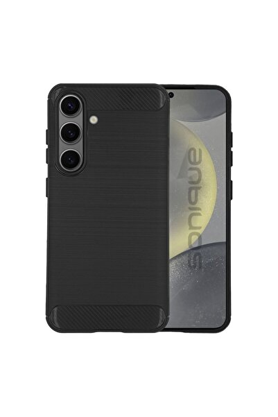 Sonique Θήκη Σιλικόνης Carbon Brushed Samsung Galaxy S24 Plus Μαύρο