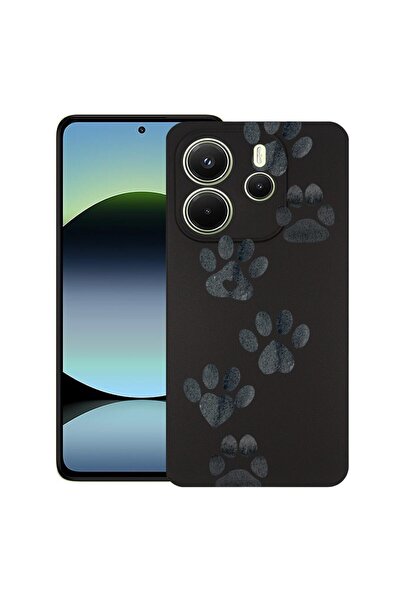 bestcase Калъф за Xiaomi Redmi Note 14, Кучешка лапа, Тънък силиконов 0.8ММ, ...