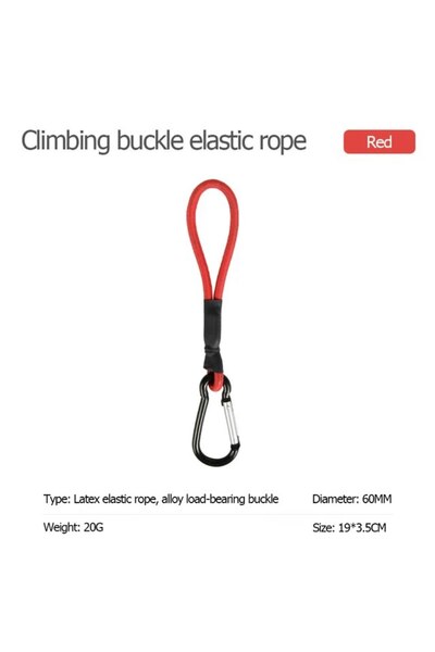 Choice3 Red 1 Piece Tent Elastic Rope Cord Hook Fixation Elastic Stretch Rope...