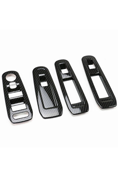 Choice1 Black Car Inner Window Lifter Panel Cover Trim Sticker Fit for Peugeo...