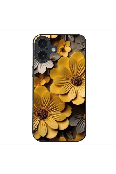 Sonique Θήκη 3D Flower Series για Apple iPhone 16 Plus Κίτρινο
