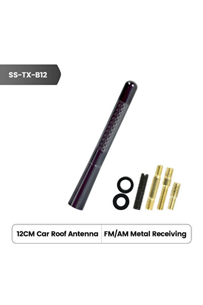 Choice Black Car Short Radio Antenna MINI Fiber Black Car Roof Strong Antenna...