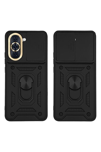 Sonique Θήκη Ring Armor CamPro για Huawei Nova 10 Pro Μαύρο