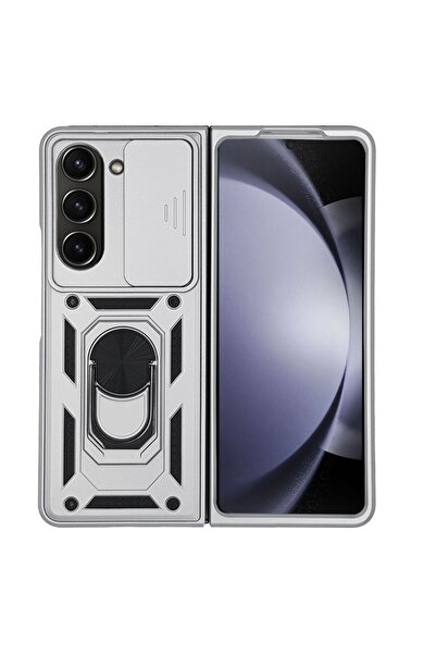 Sonique Θήκη Ring Armor CamPro για Samsung (Large Hole) Galaxy Z Fold 5 Ασημί