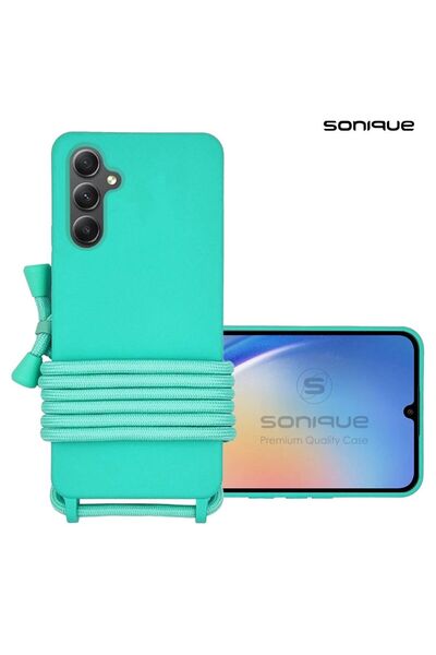 Sonique Θήκη Σιλικόνης με Κορδόνι CarryHang Samsung Galaxy A35 5G Γαλάζιο