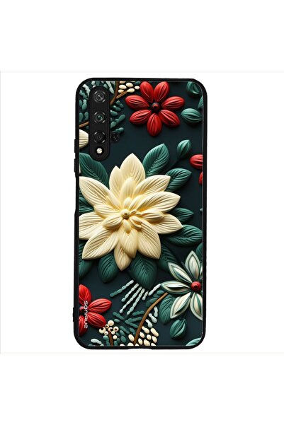 Sonique Θήκη 3D Flower Series για Honor 20 / Nova 5T Πράσινο
