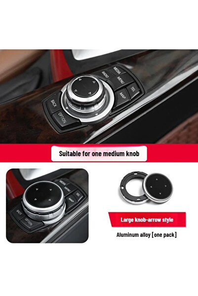Choice Arrow Car Multimedia Big Knob Covers Button Trim Control for BMW F10 F...