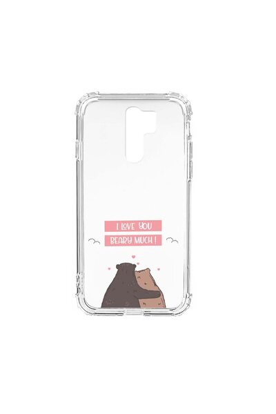 bestcase Husă Antișoc din Silicon Compatibilă cu Xiaomi Redmi 9, I Love U Bea...