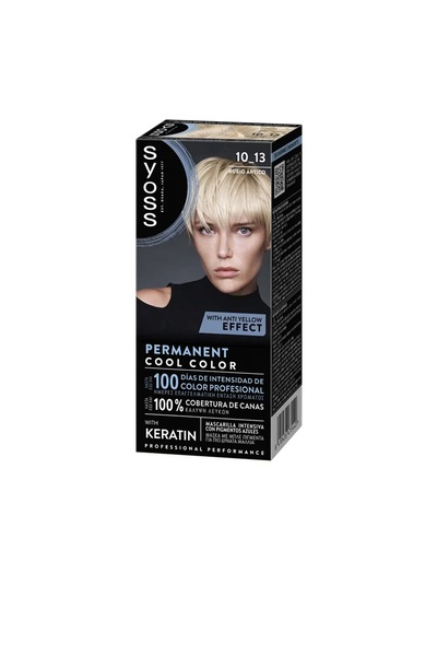 Syoss Permanent hair dye for cool shades PERMANENT COOL COLOR 10.13 arctic blond