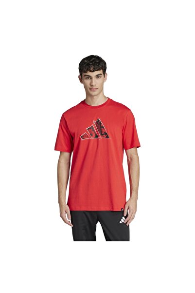 adidas Tricou sport bărbătesc cu mânecă scurtă și logo grafic, mărimea M