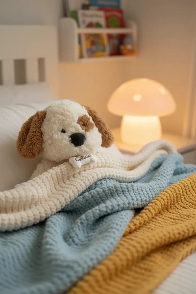 Miniso Lisanslı Gillinini Serisi Köpek Peluş Oyuncak – Yumuşacık Sarılmalık U...