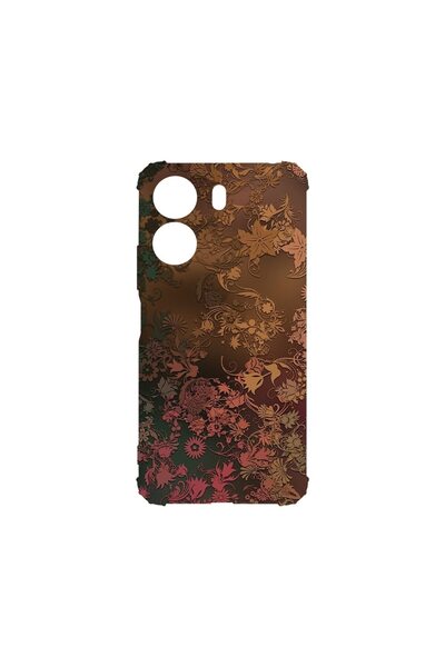 bestcase Husa Anti Shock 1.5MM, compatibilă cu Xiaomi Redmi 13C, Pene Aurii, ...