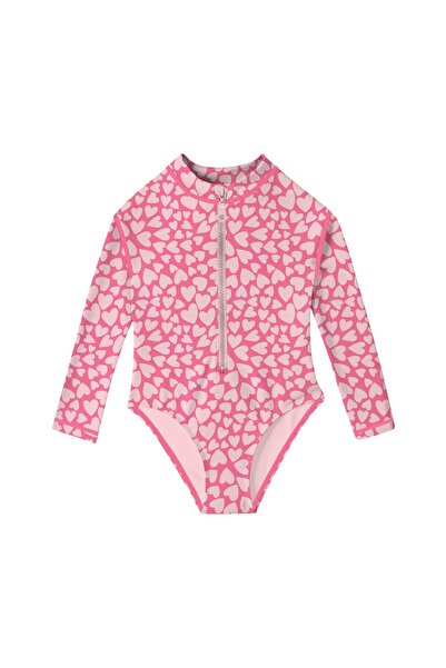 SLIPSTOP Costum de baie pentru copii Red Cherish cu mânecă lungă Sm2611001402