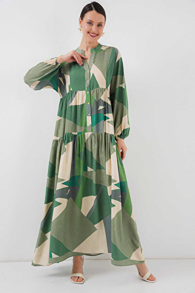 modayaselam Authentic Pattern Dress