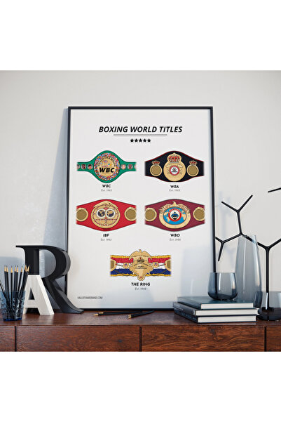 Boomah Accessories Boxing World Title Belts ( WBC - WBA - WBO - IBF - Ring )P...